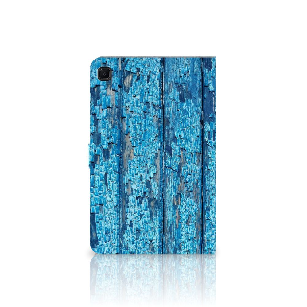 Samsung Galaxy Tab S6 Lite | S6 Lite (2022) Tablet Book Cover Wood Blue