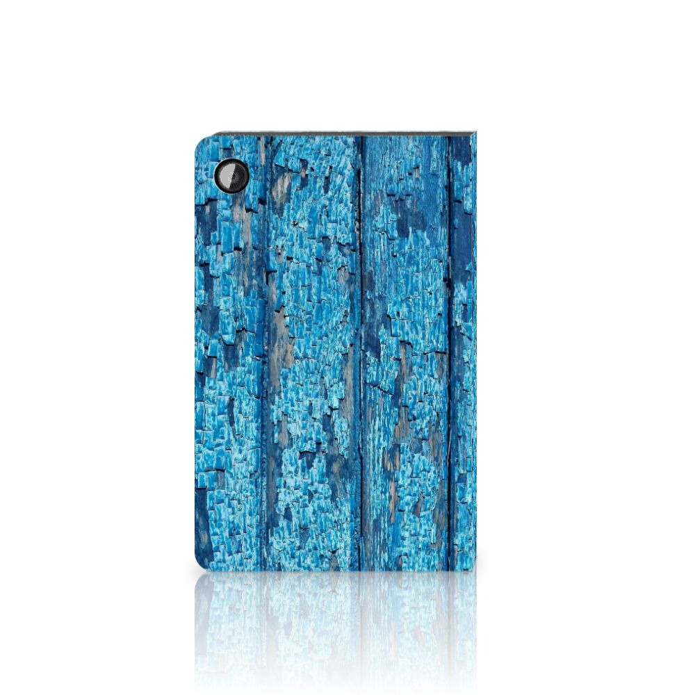 Samsung Galaxy Tab A8 2021 Tablet Book Cover Wood Blue