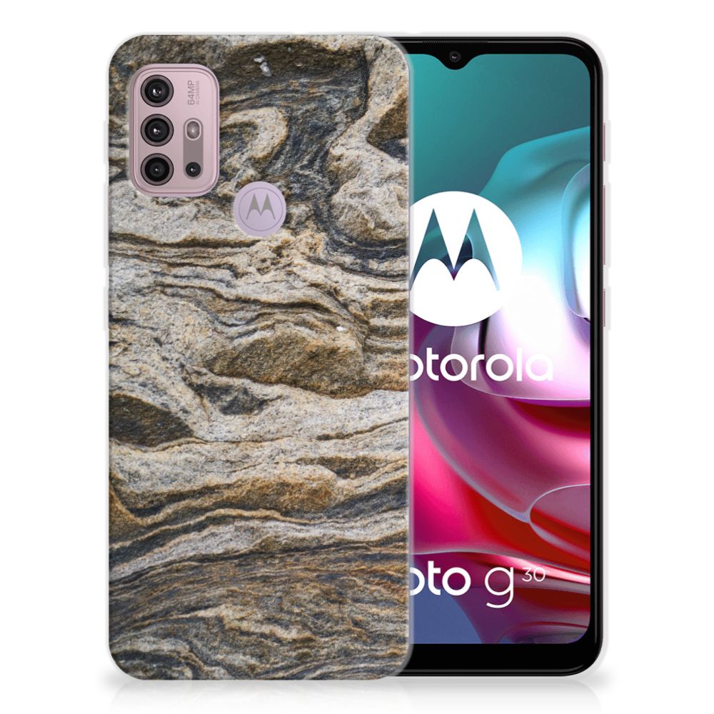 Motorola Moto G30 | G10 TPU Siliconen Hoesje Steen
