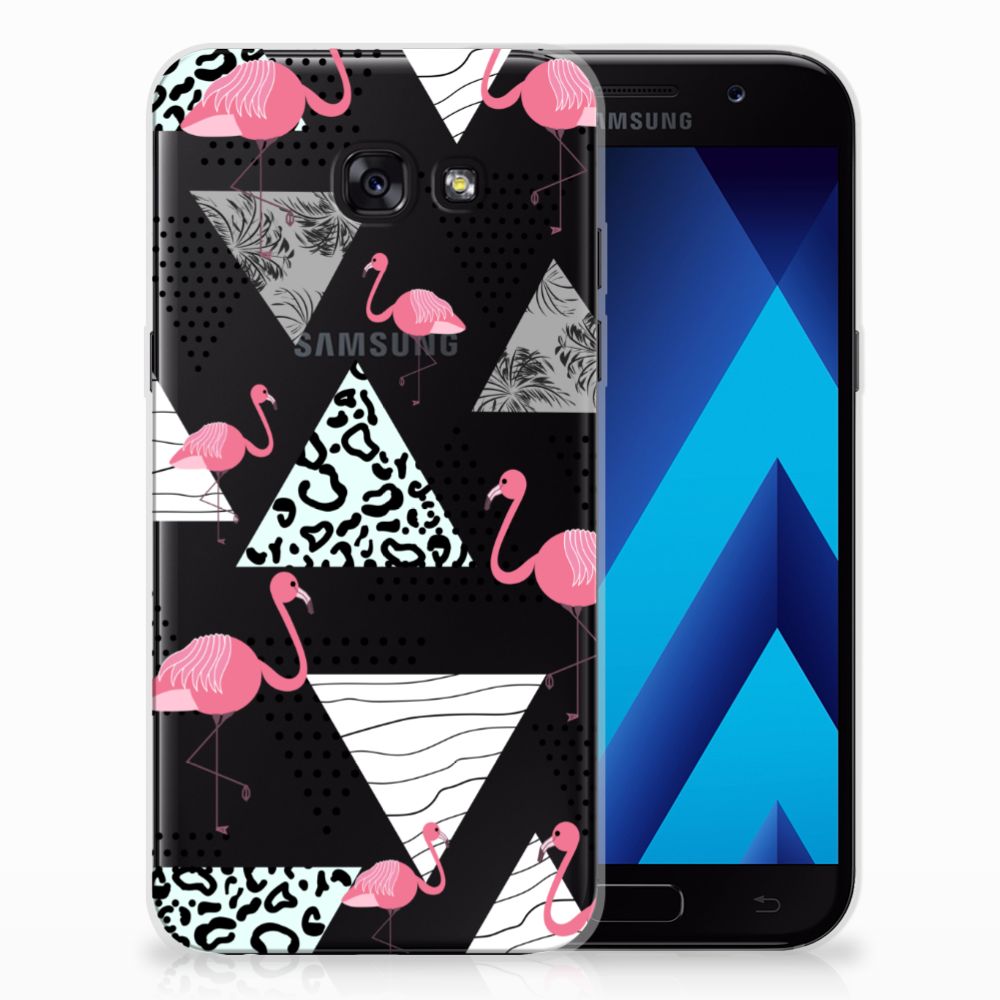 Samsung Galaxy A5 2017 TPU Hoesje Flamingo Triangle