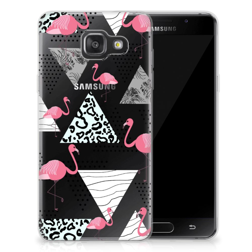 Samsung Galaxy A3 2016 TPU Hoesje Flamingo Triangle