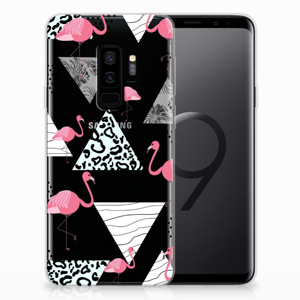 Samsung Galaxy S9 Plus TPU Hoesje Flamingo Triangle