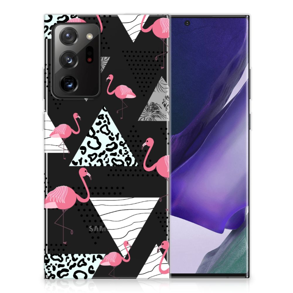 Samsung Galaxy Note20 Ultra TPU Hoesje Flamingo Triangle
