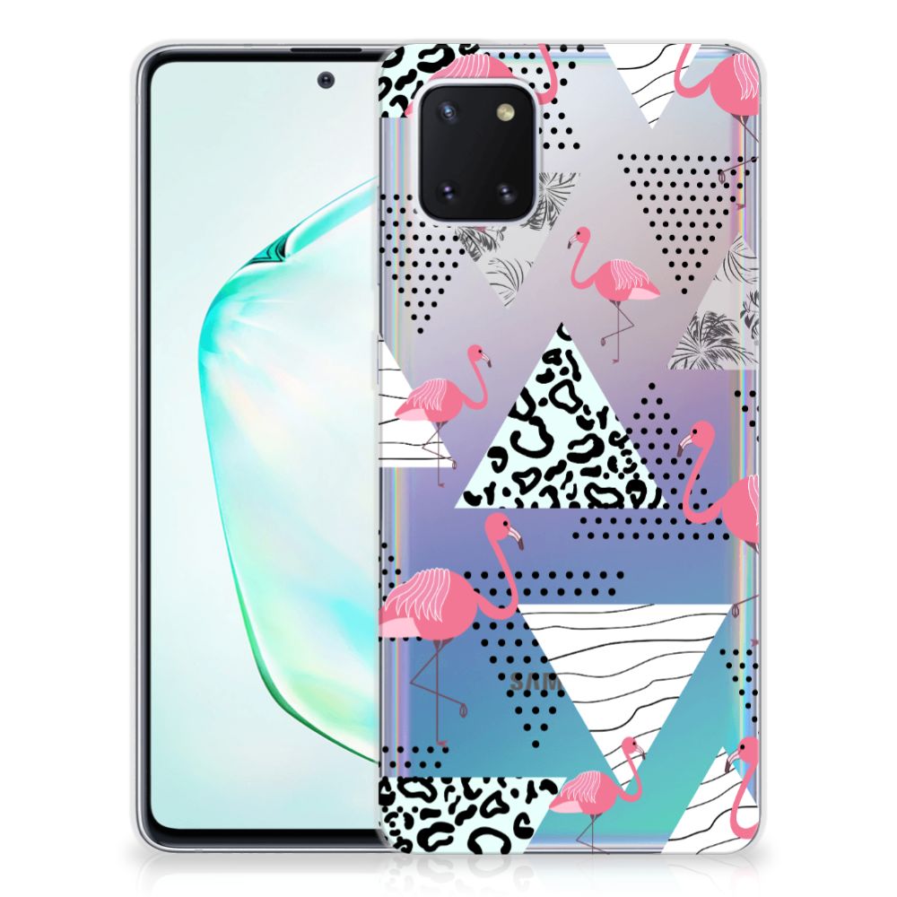 Samsung Galaxy Note 10 Lite TPU Hoesje Flamingo Triangle