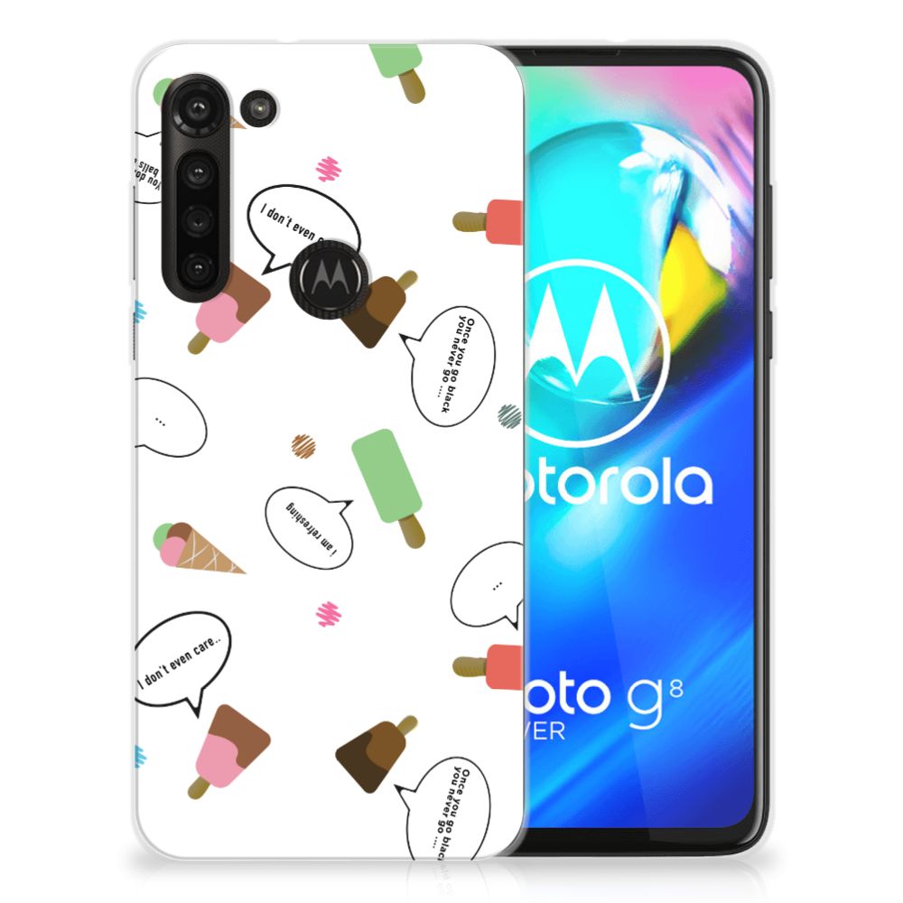 Motorola Moto G8 Power Siliconen Case IJsjes