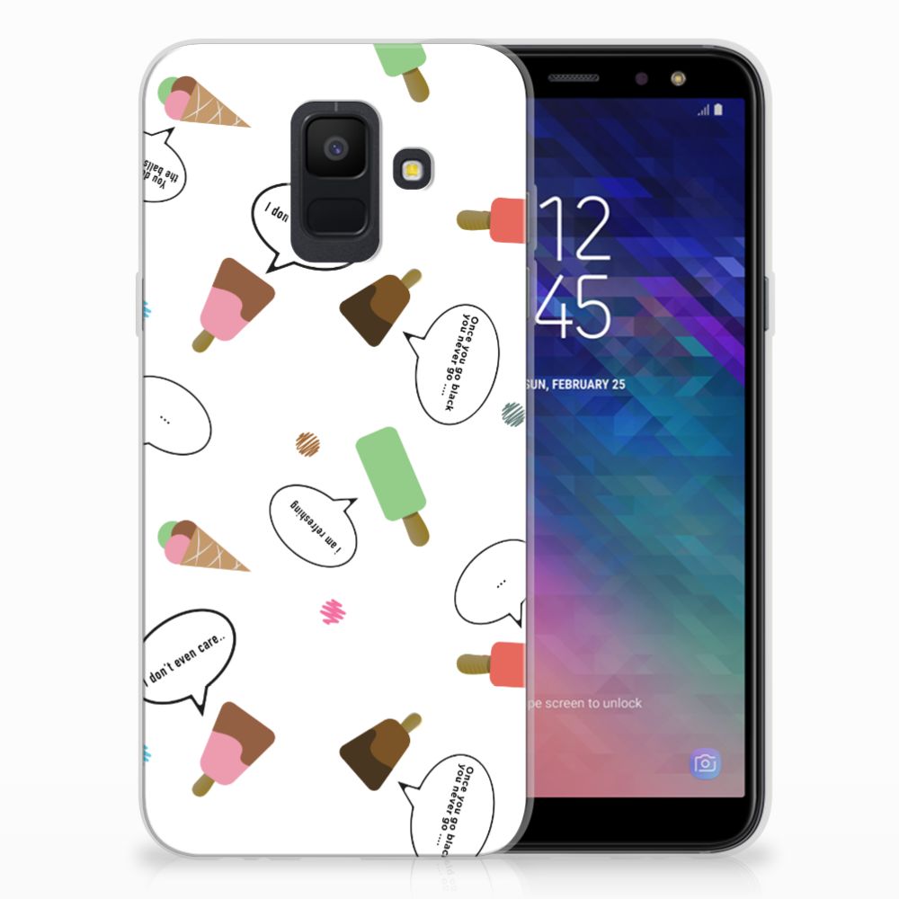 Samsung Galaxy A6 (2018) Siliconen Case IJsjes