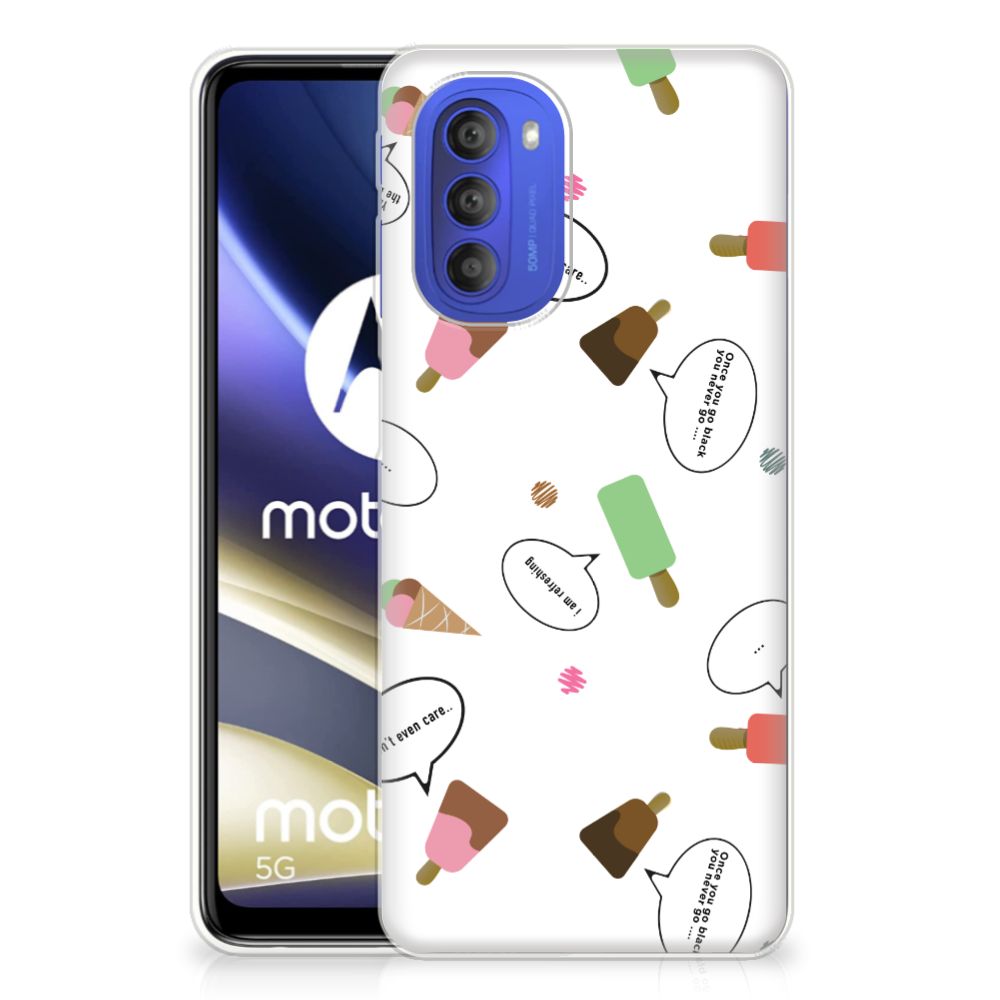 Motorola Moto G51 5G Siliconen Case IJsjes