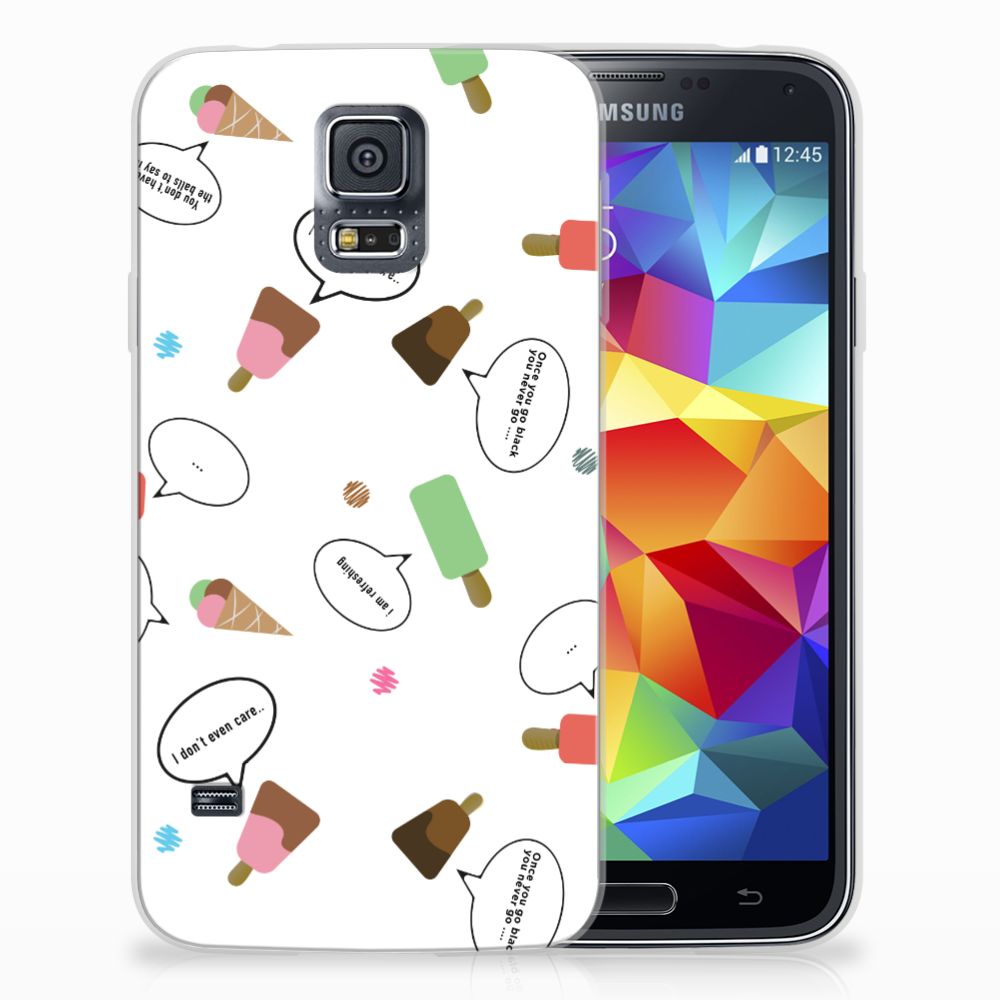 Samsung Galaxy S5 Siliconen Case IJsjes