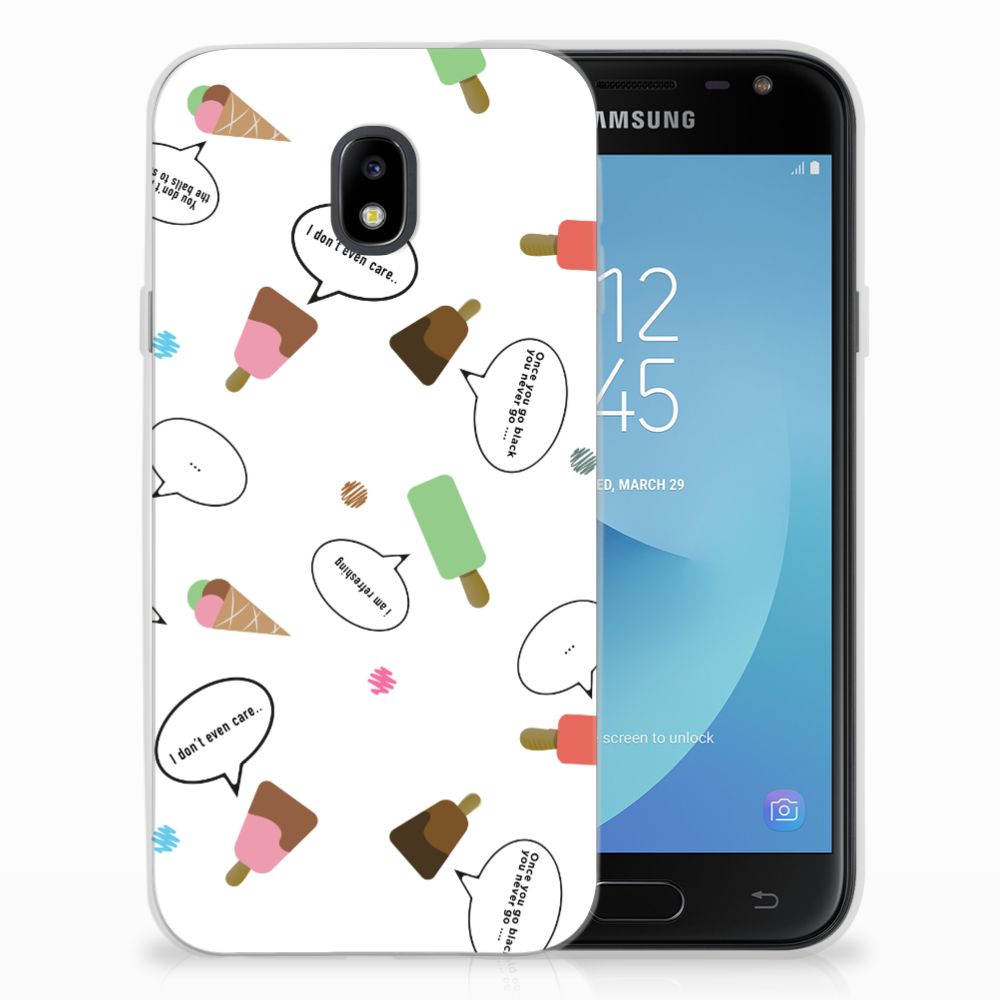 Samsung Galaxy J3 2017 Siliconen Case IJsjes