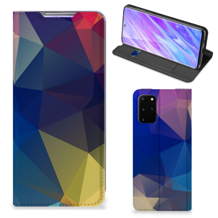Samsung Galaxy S20 Plus Stand Case Polygon Dark