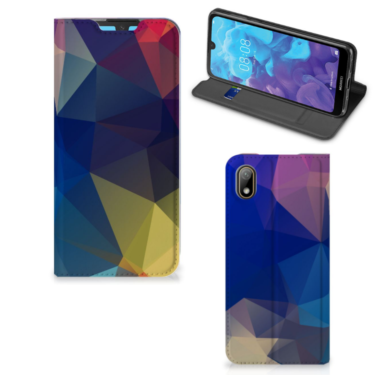 Huawei Y5 (2019) Stand Case Polygon Dark