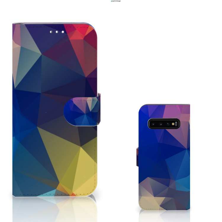 Samsung Galaxy S10 Plus Book Case Polygon Dark