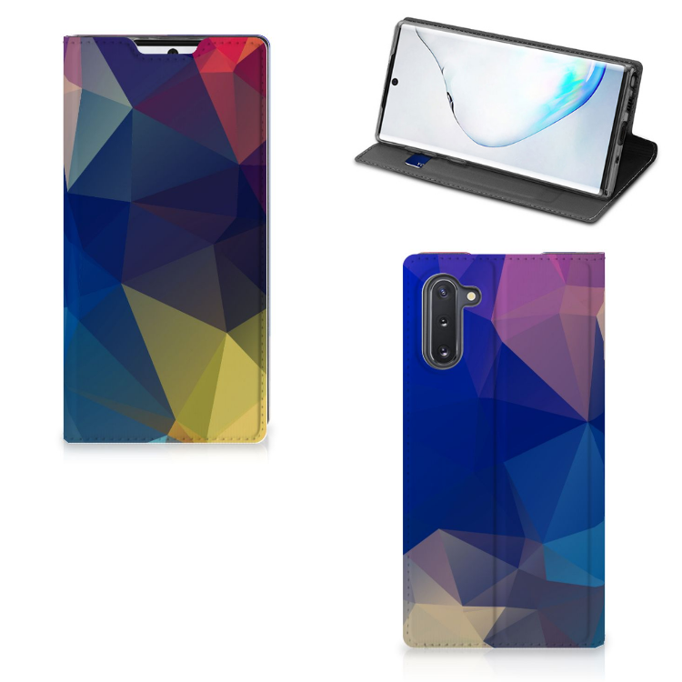 Samsung Galaxy Note 10 Stand Case Polygon Dark