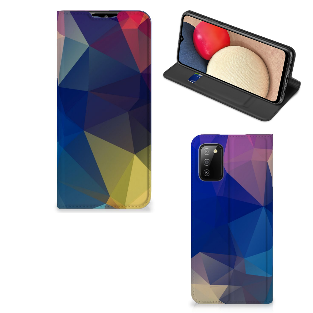 Samsung Galaxy M02s | A02s Stand Case Polygon Dark