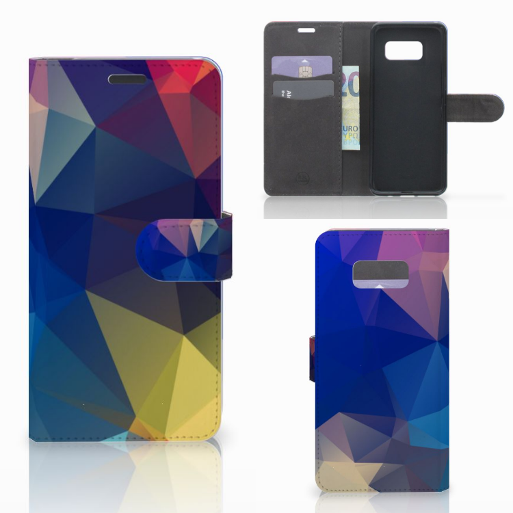 Samsung Galaxy S8 Plus Book Case Polygon Dark