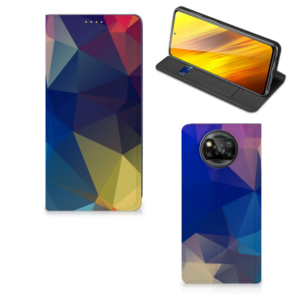 Xiaomi Poco X3 Pro | Poco X3 Stand Case Polygon Dark