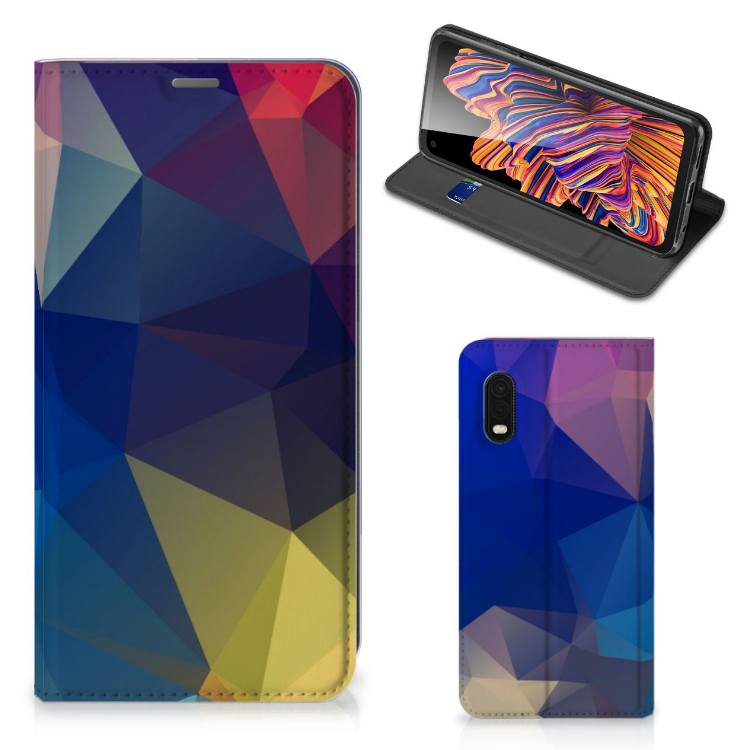 Samsung Xcover Pro Stand Case Polygon Dark