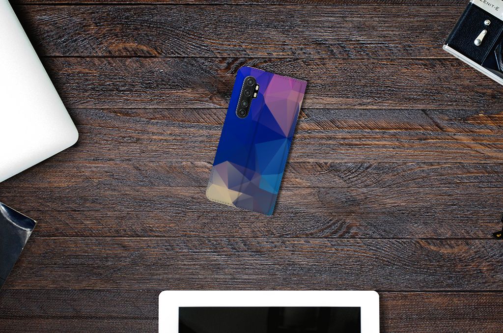Xiaomi Mi Note 10 Lite Stand Case Polygon Dark