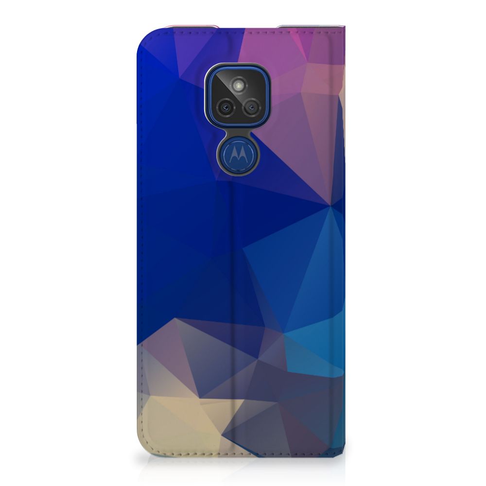 Motorola Moto G9 Play Stand Case Polygon Dark