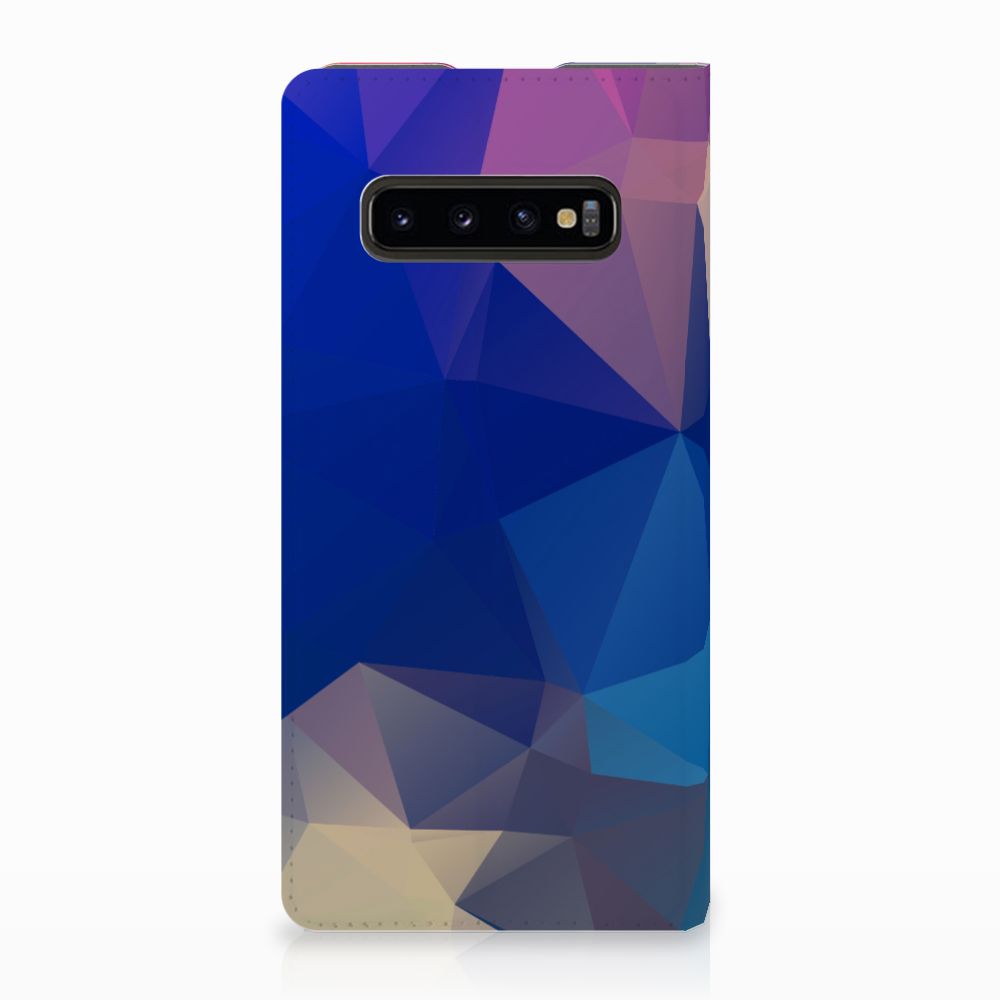 Samsung Galaxy S10 Plus Stand Case Polygon Dark