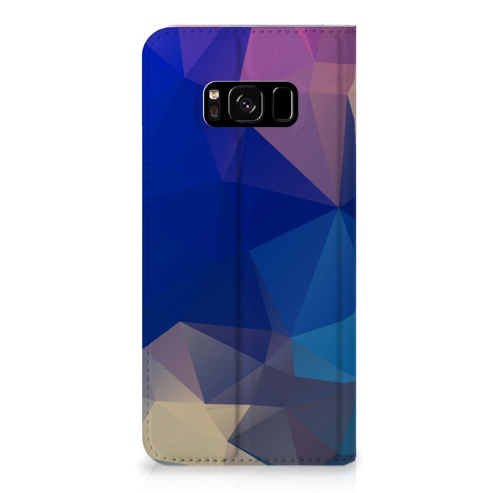 Samsung Galaxy S8 Stand Case Polygon Dark