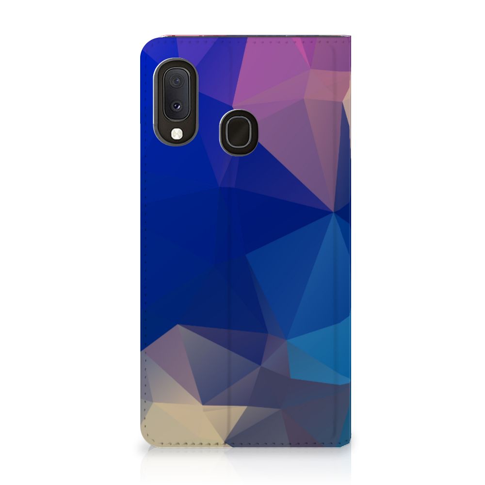 Samsung Galaxy A20e Stand Case Polygon Dark