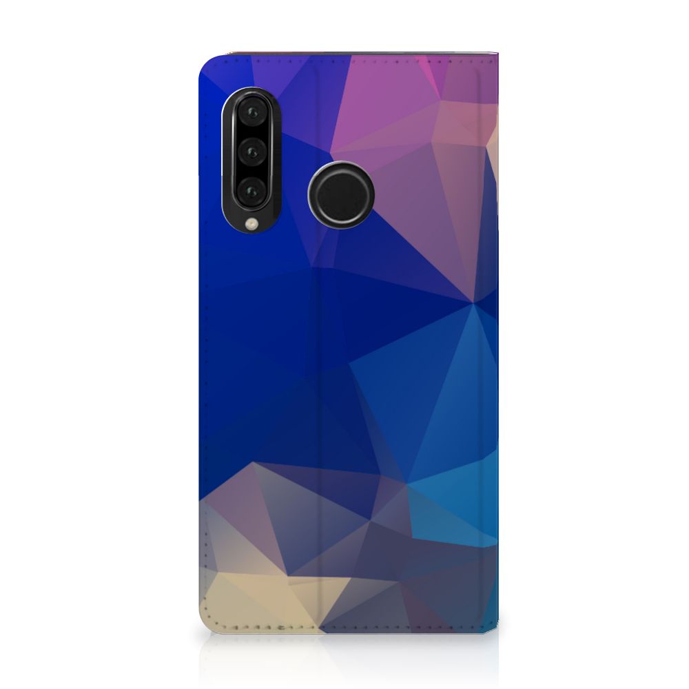 Huawei P30 Lite New Edition Stand Case Polygon Dark