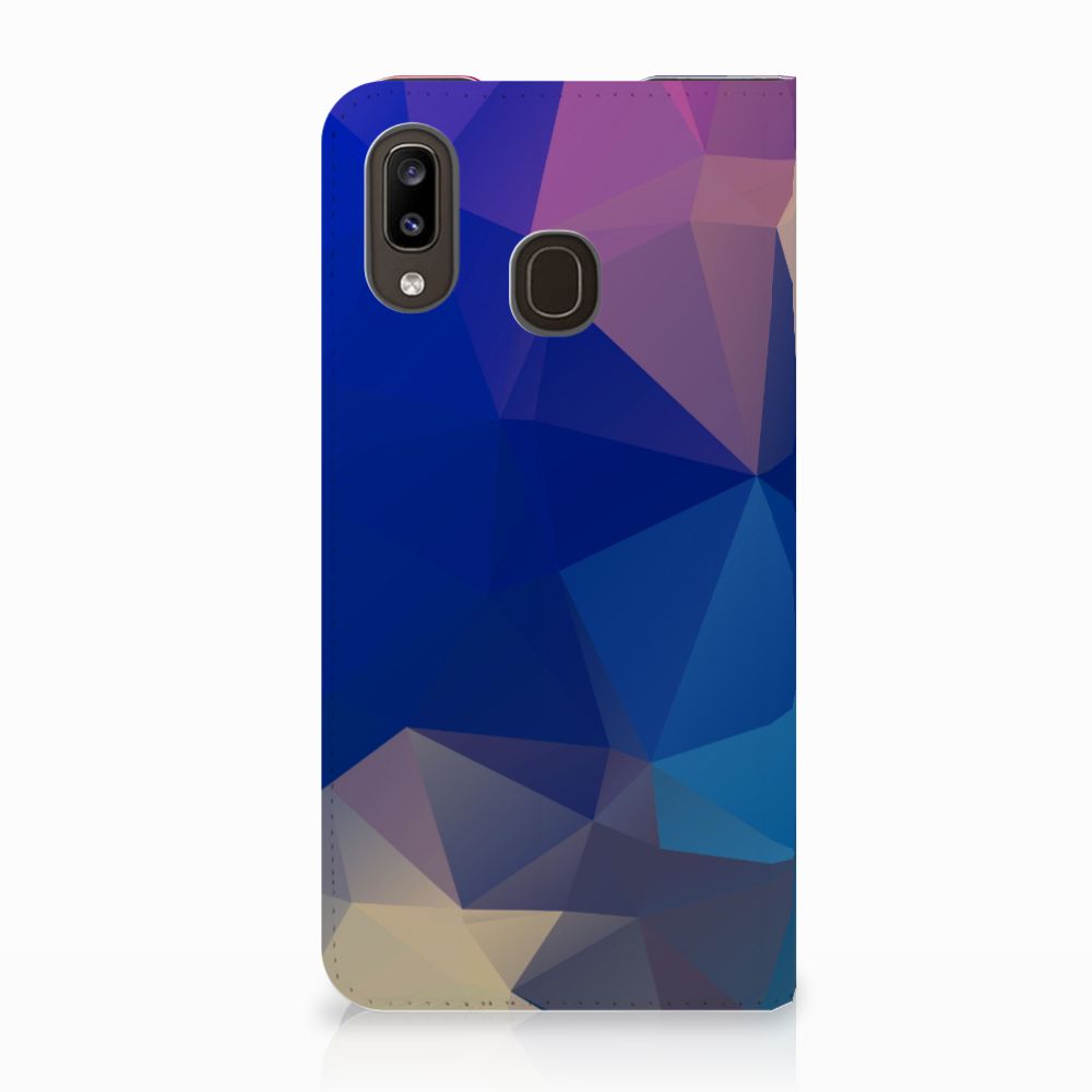 Samsung Galaxy A30 Stand Case Polygon Dark