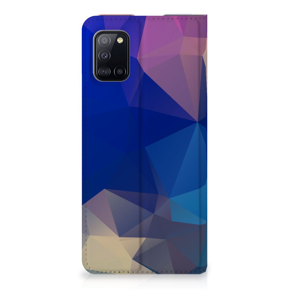 Samsung Galaxy A31 Stand Case Polygon Dark