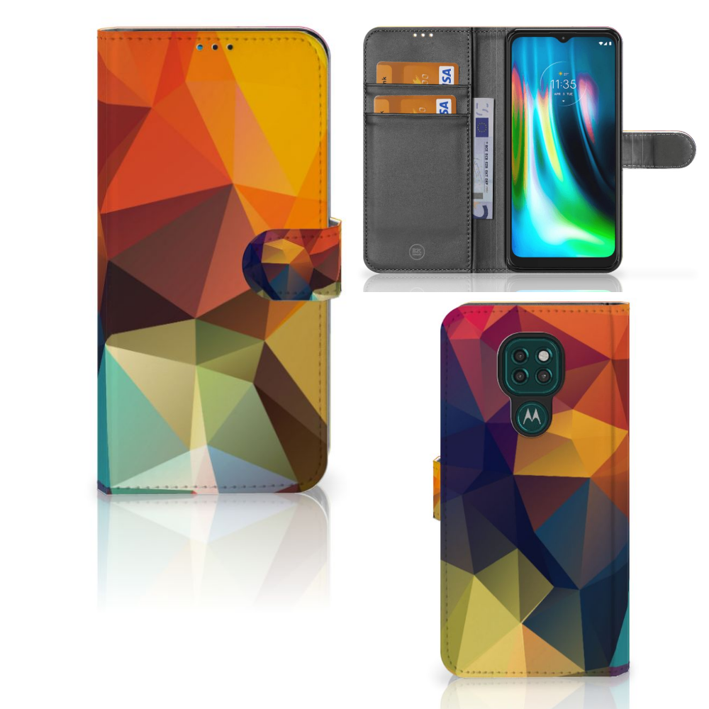 Motorola Moto G9 Play | E7 Plus Book Case Polygon Color