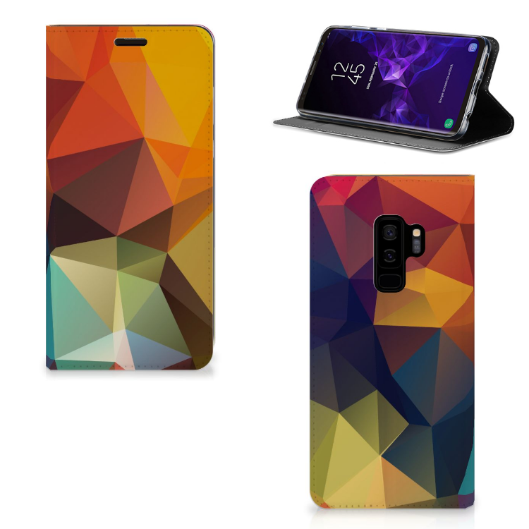 Samsung Galaxy S9 Plus Standcase Hoesje Design Polygon Color