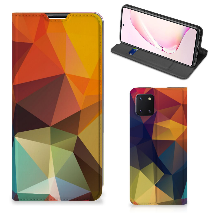 Samsung Galaxy Note 10 Lite Stand Case Polygon Color