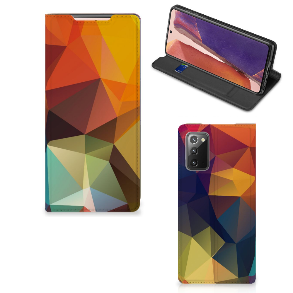 Samsung Galaxy Note20 Stand Case Polygon Color
