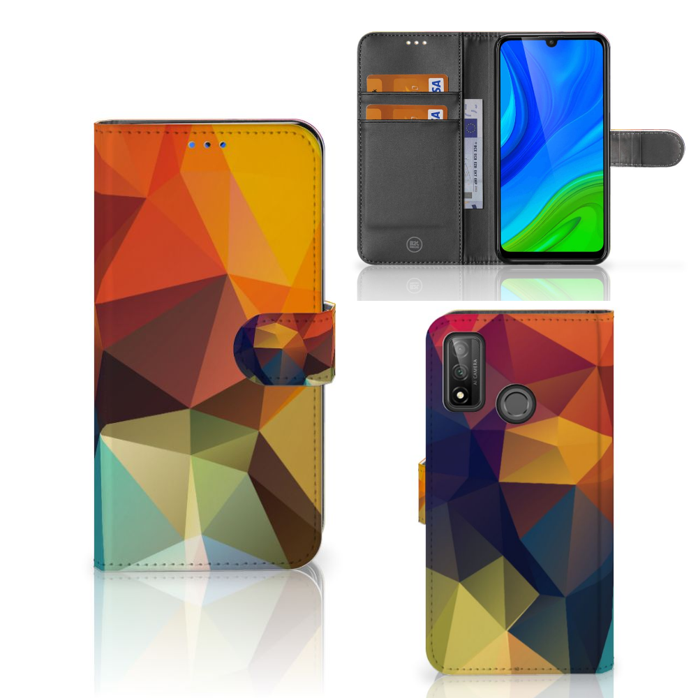 Huawei P Smart 2020 Book Case Polygon Color