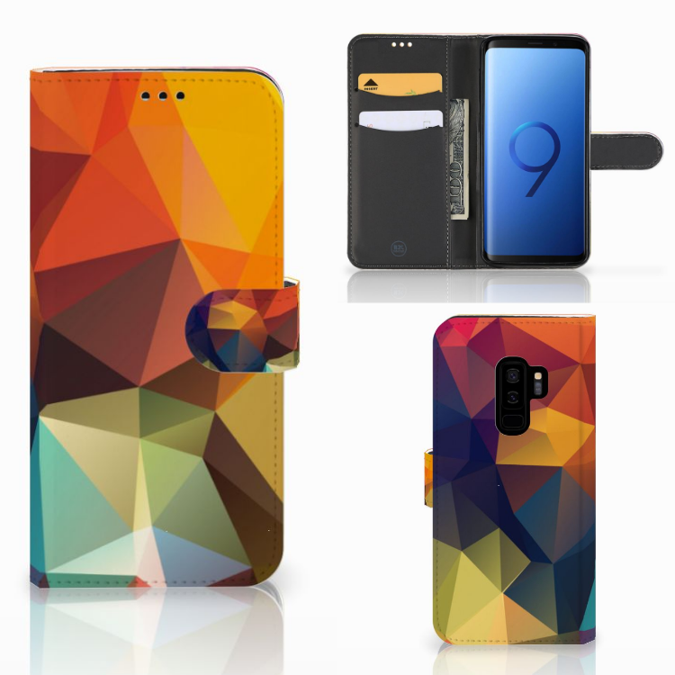 Samsung Galaxy S9 Plus Book Case Polygon Color
