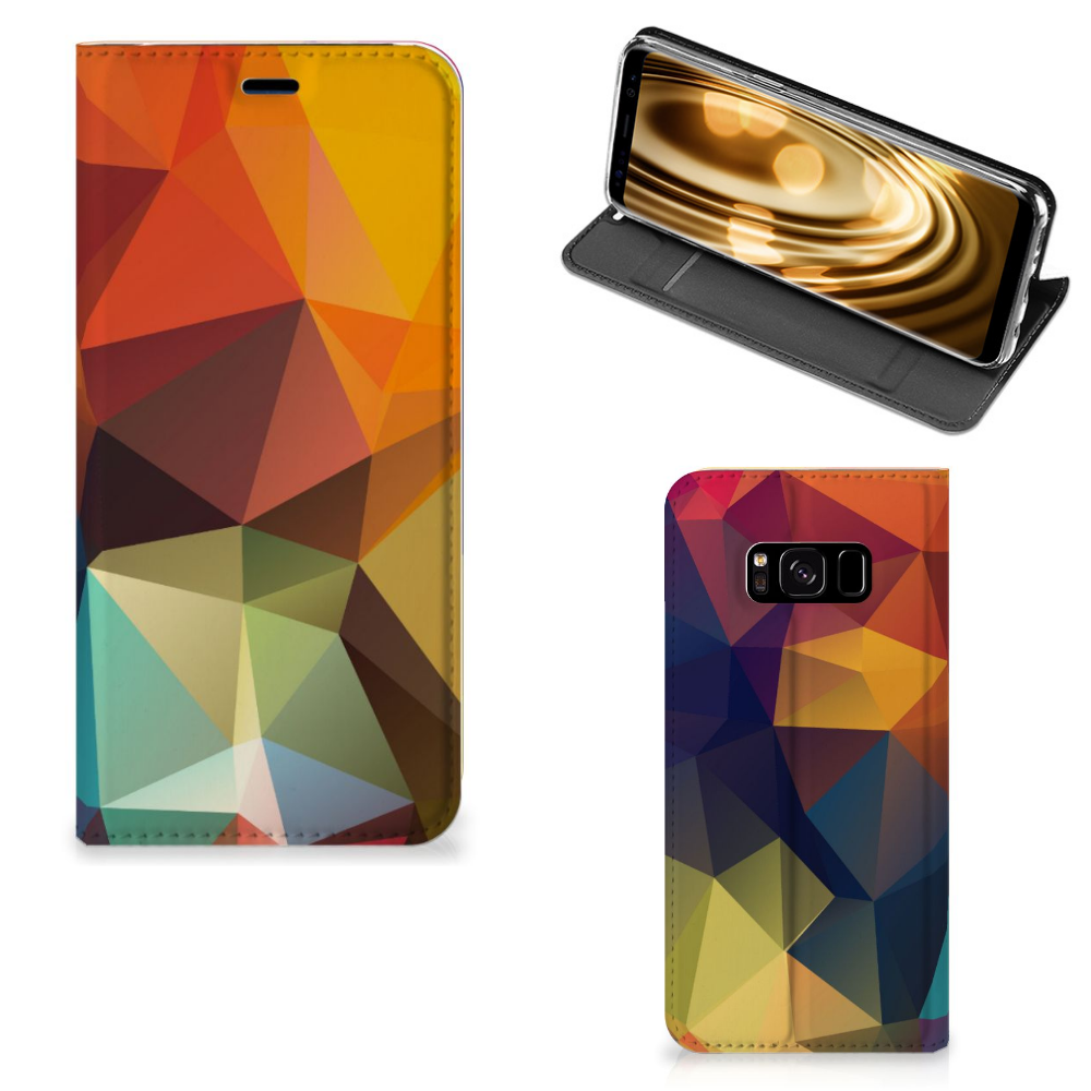 Samsung Galaxy S8 Stand Case Polygon Color