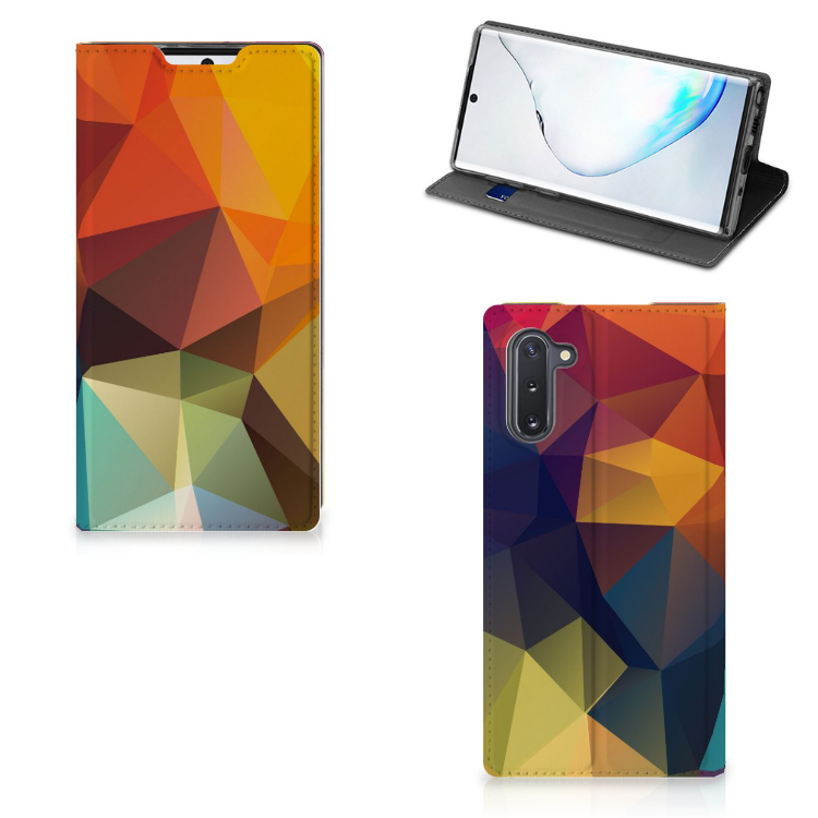 Samsung Galaxy Note 10 Stand Case Polygon Color