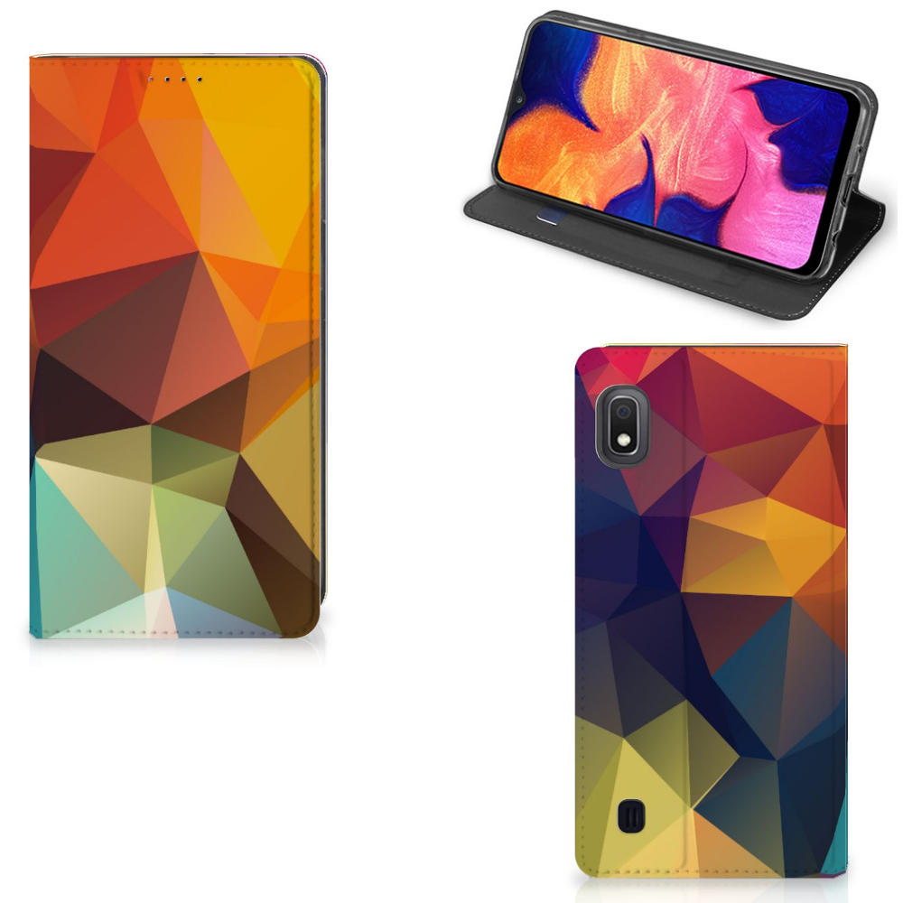 Samsung Galaxy A10 Stand Case Polygon Color