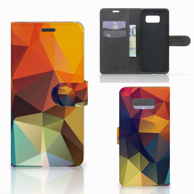 Samsung Galaxy S8 Plus Boekhoesje Design Polygon Color
