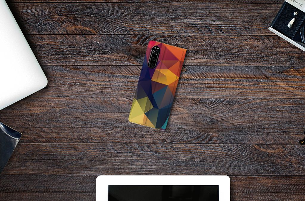 Sony Xperia 5 Stand Case Polygon Color