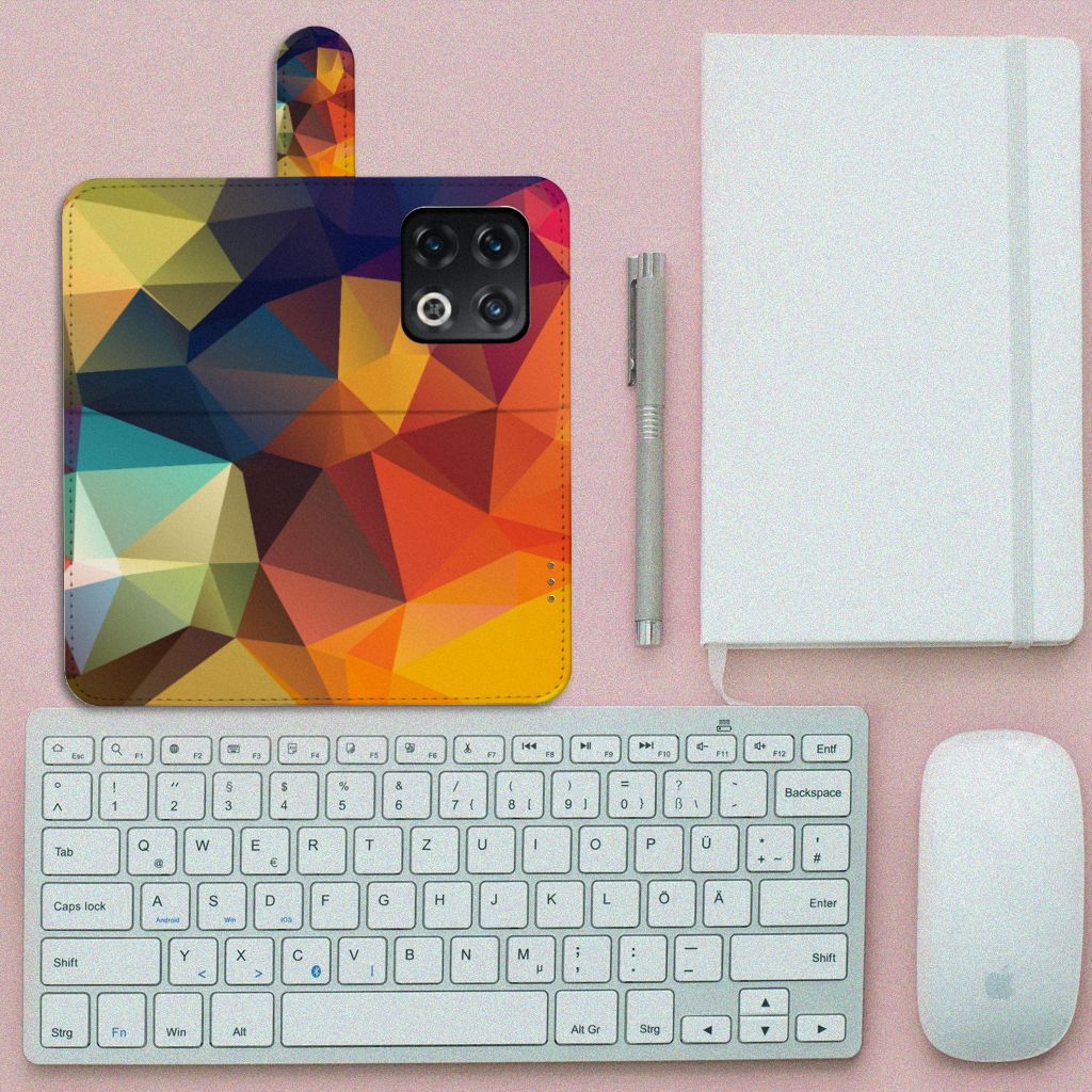 OnePlus 10 Pro Book Case Polygon Color
