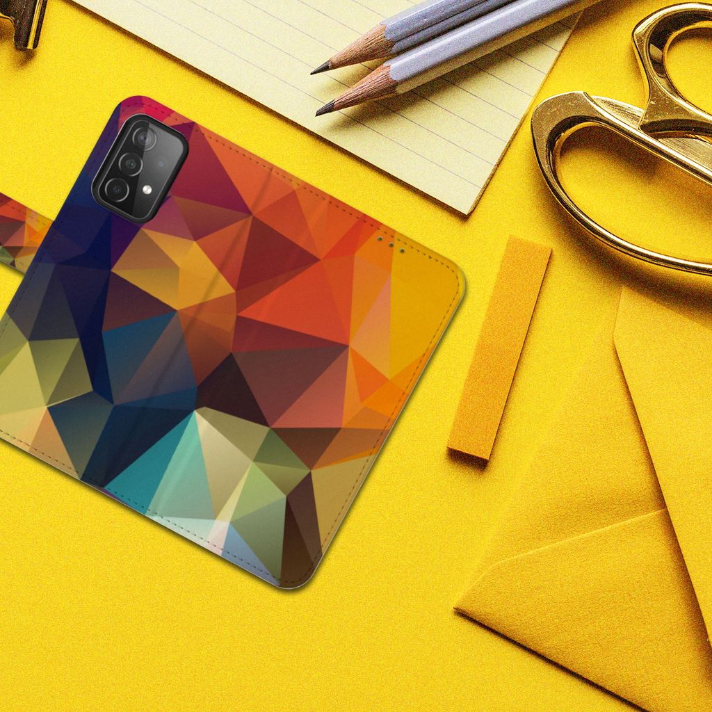 Samsung Galaxy A52 Book Case Polygon Color