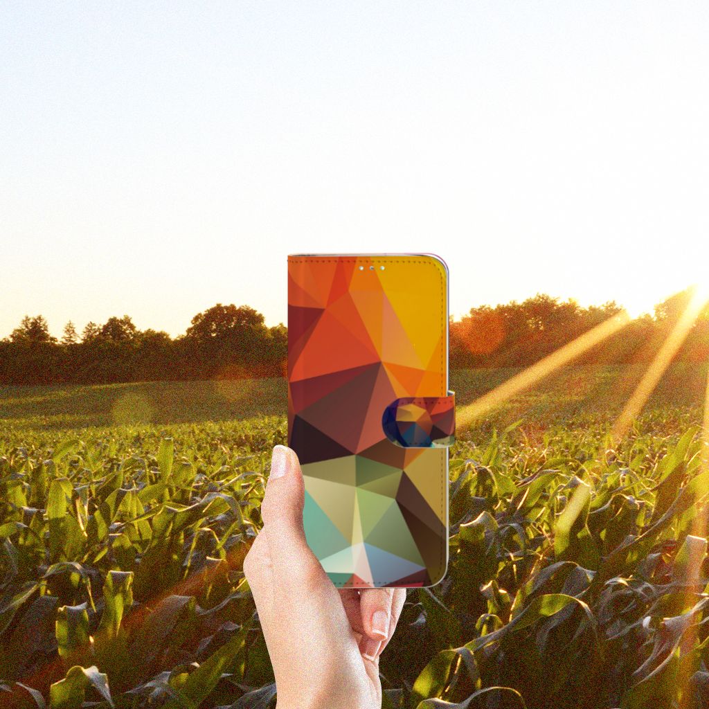 Samsung Galaxy A71 Book Case Polygon Color