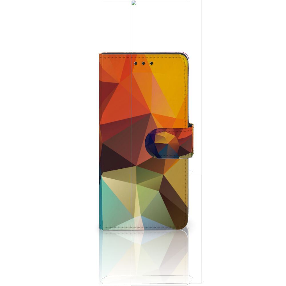 Huawei Ascend P8 Lite Book Case Polygon Color