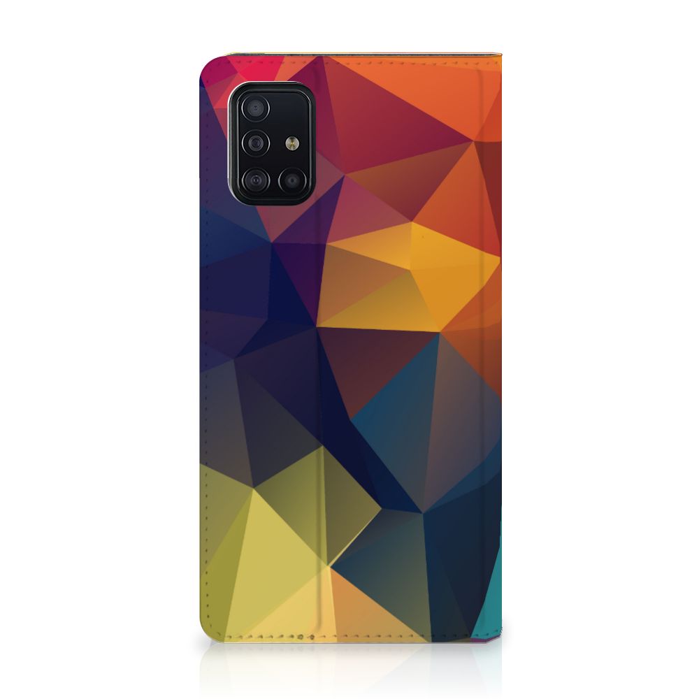 Samsung Galaxy A51 Stand Case Polygon Color