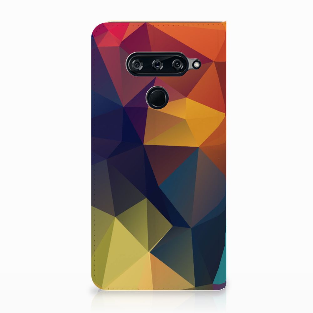 LG V40 Thinq Stand Case Polygon Color