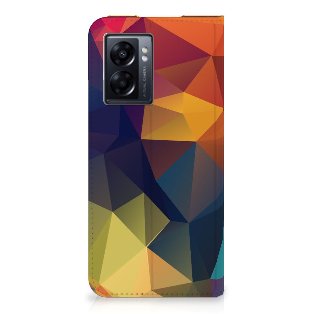 OPPO A77 5G | A57 5G Stand Case Polygon Color
