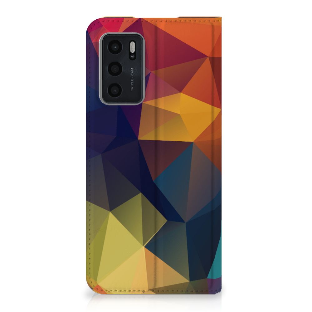 OPPO A54s | A16 | A16s Stand Case Polygon Color
