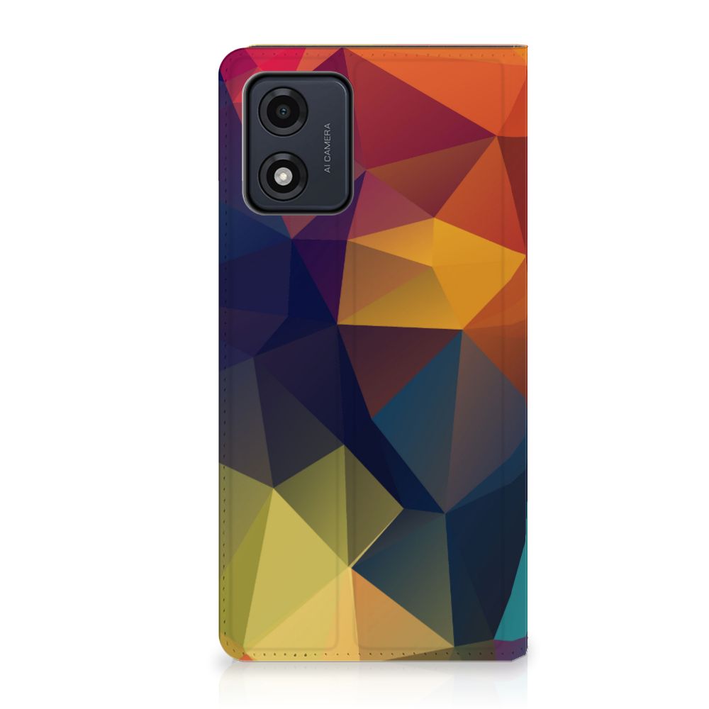 Motorola Moto E13 4G Stand Case Polygon Color