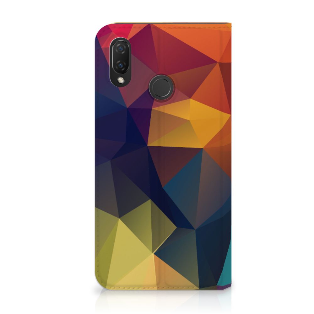 Huawei P Smart Plus Stand Case Polygon Color